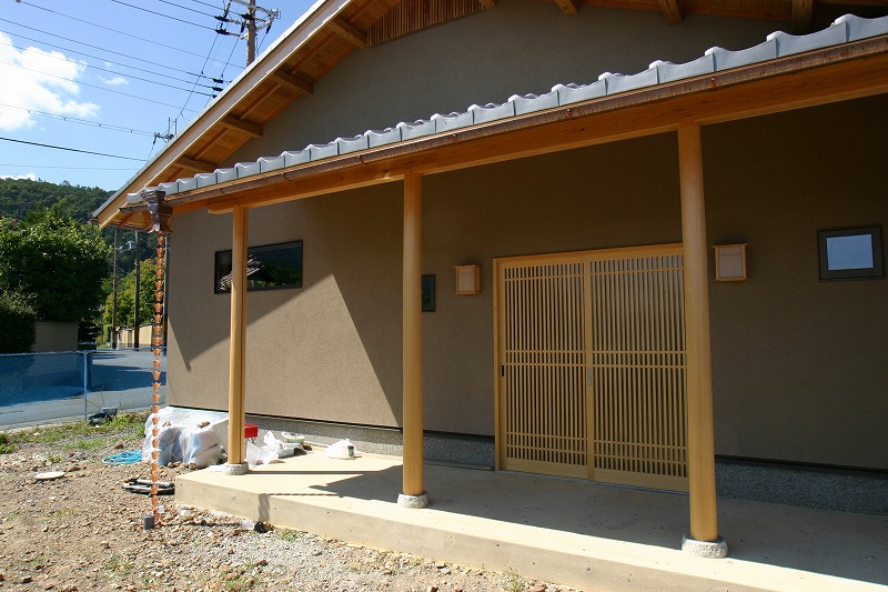 京都市右京区嵯峨 鳥居本の家 K邸新築工事 和風の玄関 京都で木の家注文住宅は注文建築ひとすじの竹内工務店